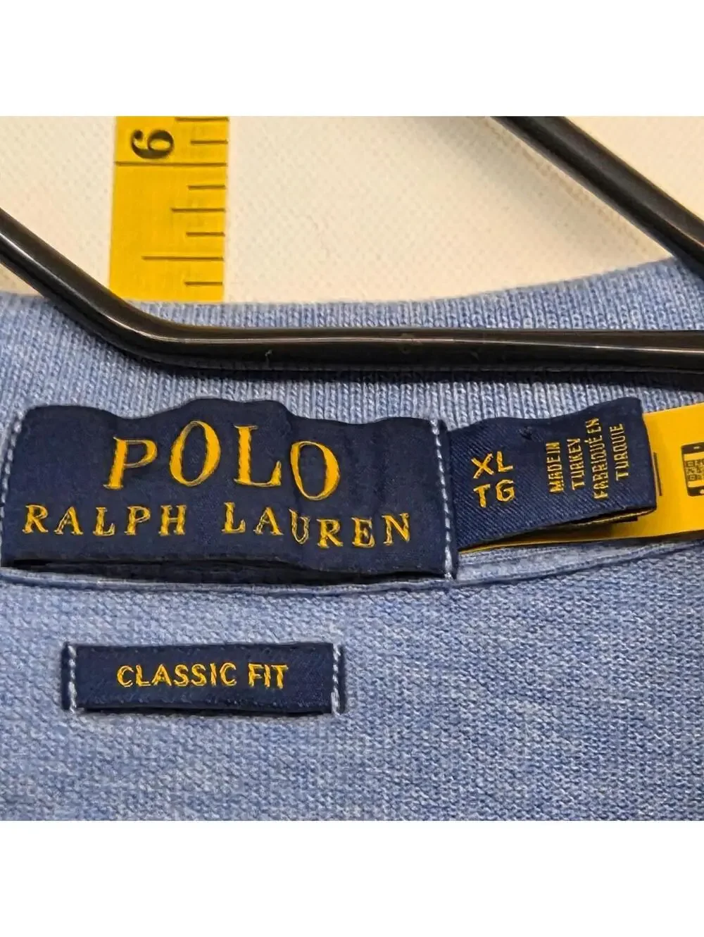 Polo Ralph Lauren Blue Polo Shirt Mens XL Classic Fit Cotton Short Sleeve